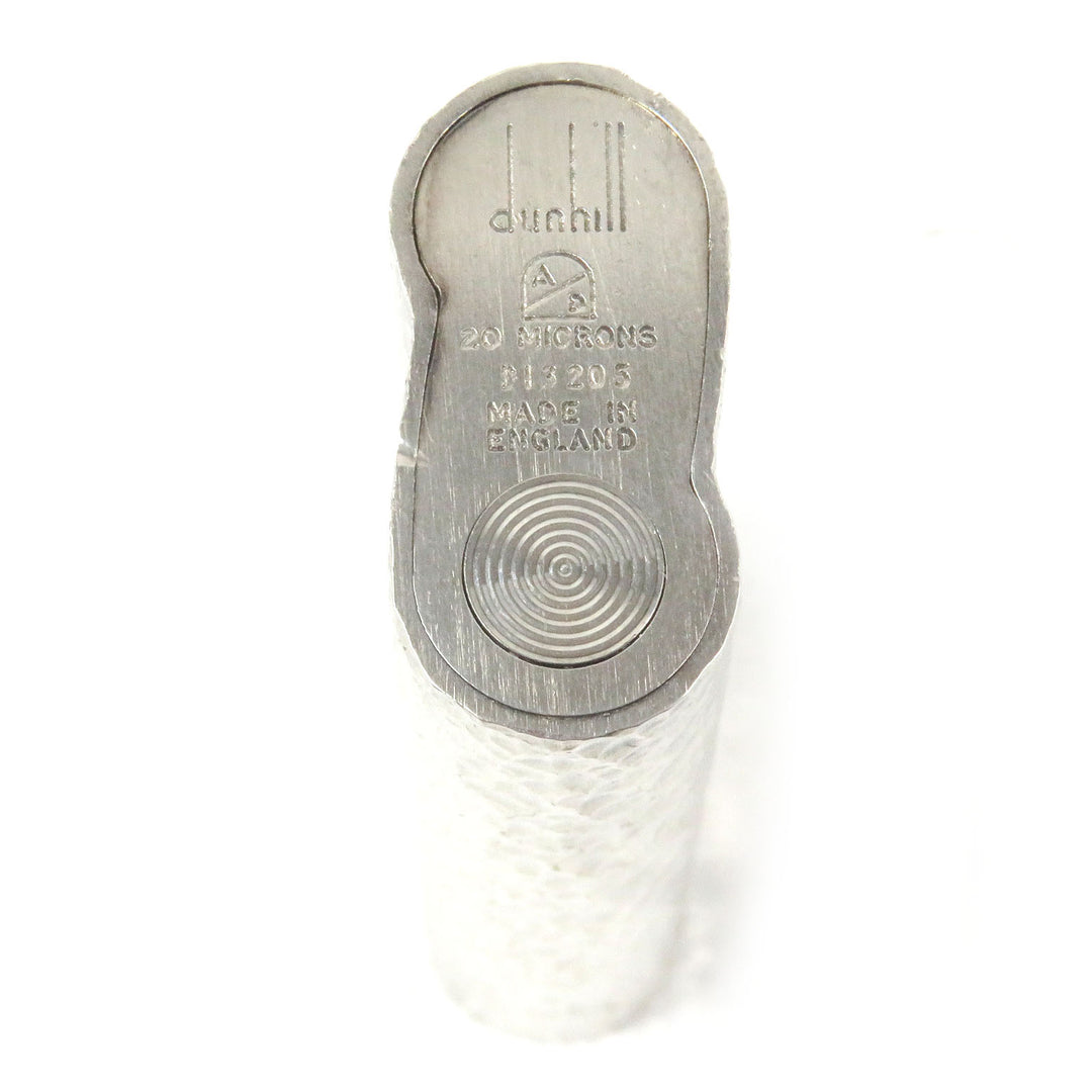 外装美品□Dunhill ダンヒル 総柄 オーバル ローラー式 喫煙具 ガスライター シルバー イングランド製 メンズ レディース 着火不可