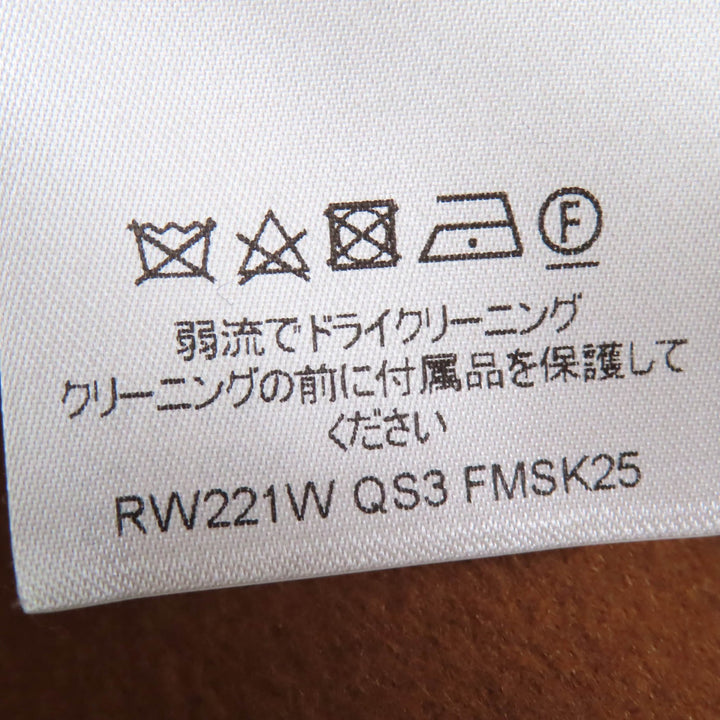 極美品☆LOUIS VUITTON ルイヴィトン 22SS ウール シルク モノグラム LV金ボタン 台形 ミニスカート ブラウン 40 伊製 正規品 レディース