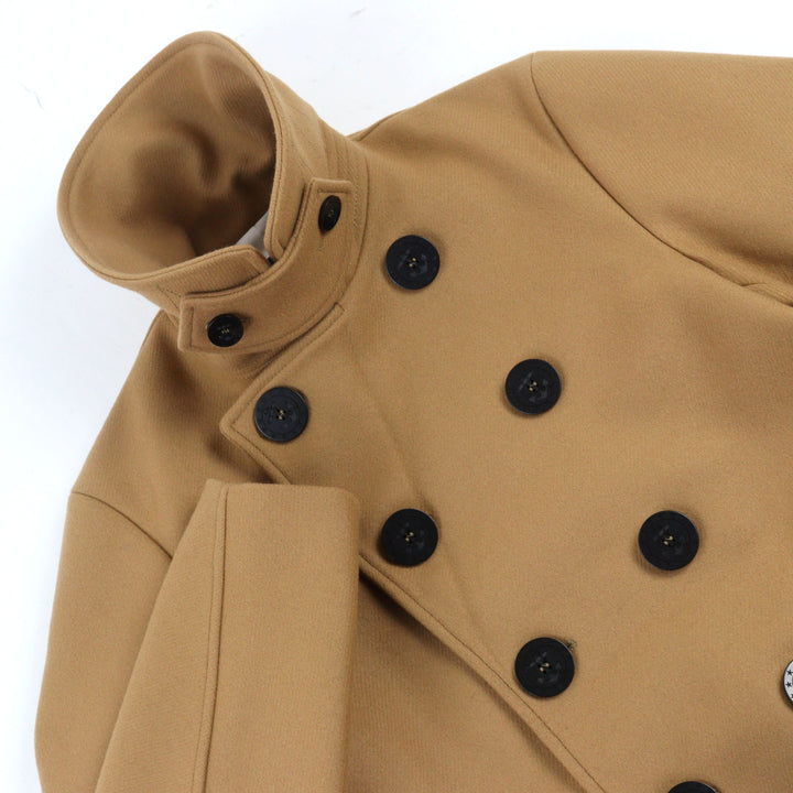 極美品○DSQUARED2 ディースクエアード 22AW S74AA0264 ダブルブレスト ライン入りスリーブ ピーコート 48 イタリア製 正規品 メンズ