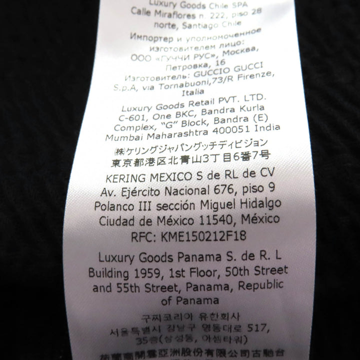 極美品★GUCCI グッチ 771291 GG柄 膝丈 タイトスカート ボトムス ブラック 36 ハンガー付き イタリア製 正規品 レディース