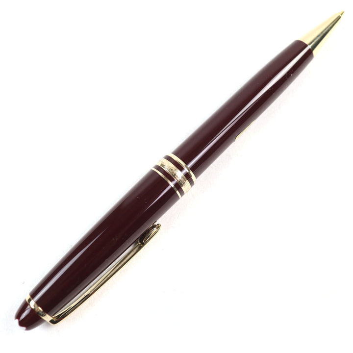 極美品○MONTBLANC モンブラン マイスターシュテュック クラシック ロゴ刻印 ホワイトスター ツイスト式 シャープペンシル ケース付き