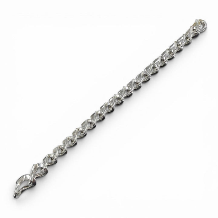 極美品◇TIFFANY&amp;Co. ティファニー フォージ ミディアム リンク ブレスレット ハイポリッシュ 925 現行品 シルバー 重量37.6g 定価308000