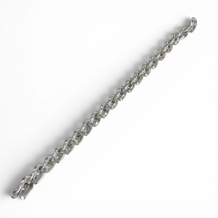 極美品◇TIFFANY&amp;Co. ティファニー フォージ ミディアム リンク ブレスレット ハイポリッシュ 925 現行品 シルバー 重量37.6g 定価308000