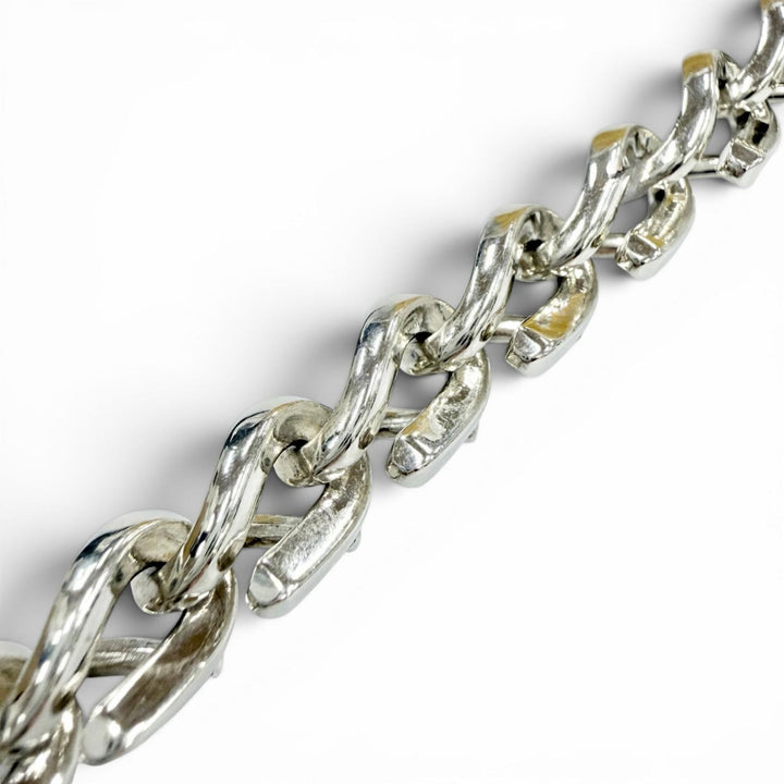 極美品◇TIFFANY&amp;Co. ティファニー フォージ ミディアム リンク ブレスレット ハイポリッシュ 925 現行品 シルバー 重量37.6g 定価308000