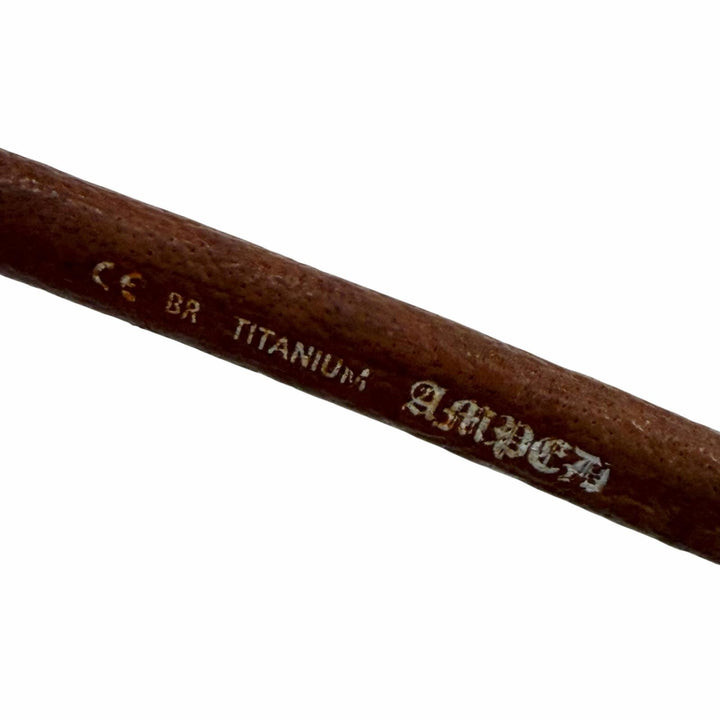良品▼CHROME HEARTS クロムハーツ AMPED レザー 925 ツーブリッジ グラデーションレンズ アイウェア サングラス 度入り ケース付き