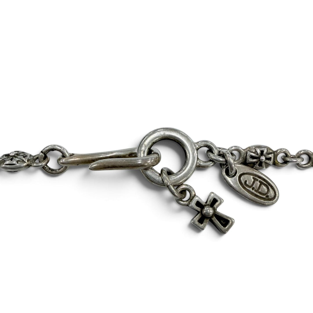 美品☆Justin Davis ジャスティンデイビス シャングリラ 925 オニキス タイニークロス ペンダント シルバー 重量31.8g レディース メンズ
