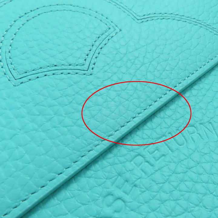 美品◇TIFFANY&amp;Co. ティファニー リターントゥティファニー レザー ポーチ ティファニーブルー 箱・保存袋付き イタリア製 レディース