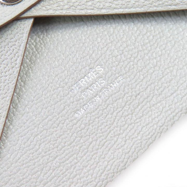 未使用品△HERMES エルメス カルヴィ デュオ シェーブルミゾル グリペール シルバー金具 コインケース W刻印 箱付き 仏製 レディース