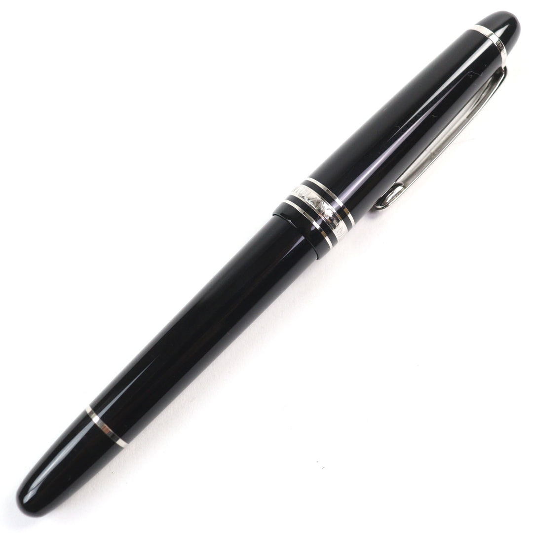美品○MONTBLANC モンブラン マイスターシュテュック 145 Pix クラシック ショパン 14K Fニブ ロゴ刻印 ホワイトスター CD付き 万年筆