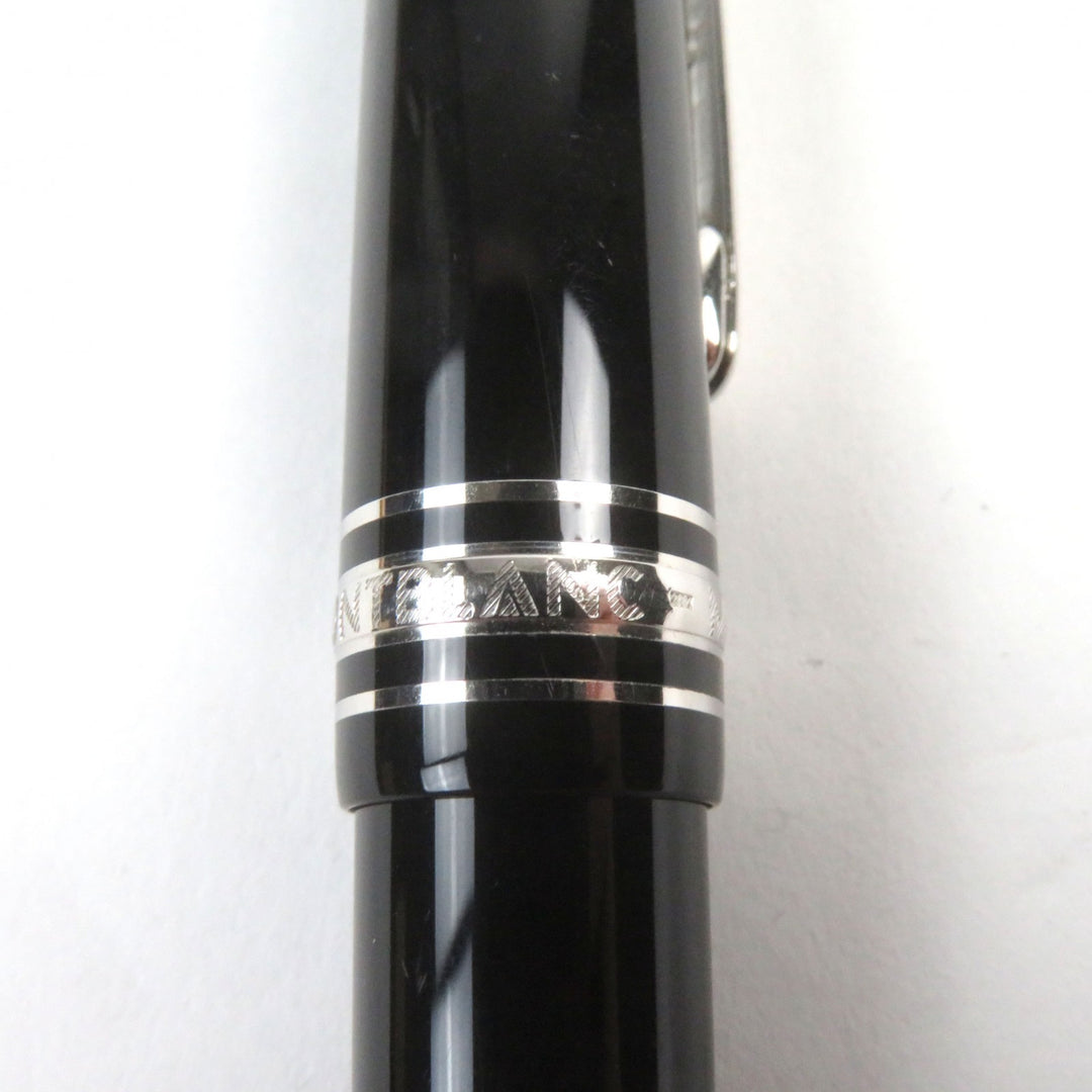美品○MONTBLANC モンブラン マイスターシュテュック 145 Pix クラシック ショパン 14K Fニブ ロゴ刻印 ホワイトスター CD付き 万年筆