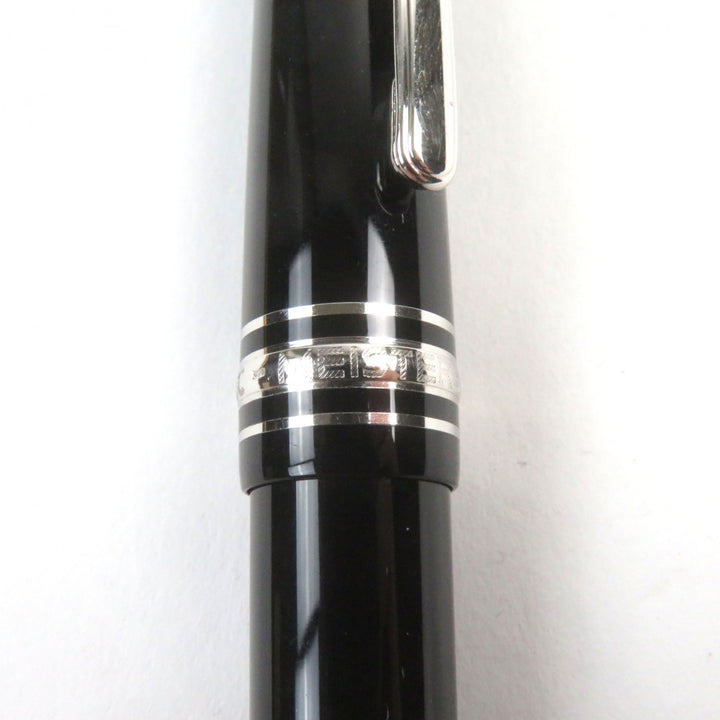 美品○MONTBLANC モンブラン マイスターシュテュック 145 Pix クラシック ショパン 14K Fニブ ロゴ刻印 ホワイトスター CD付き 万年筆