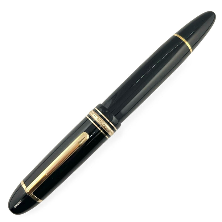 美品▲MONTBLANC モンブラン マイスターシュテュック 149 ペン先14C EFニブ ホワイトスター 万年筆 ブラック ゴールド ドイツ製 メンズ