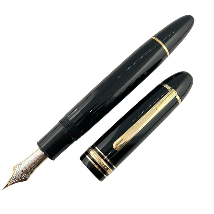美品▲MONTBLANC モンブラン マイスターシュテュック 149 ペン先14C EFニブ ホワイトスター 万年筆 ブラック ゴールド ドイツ製 メンズ