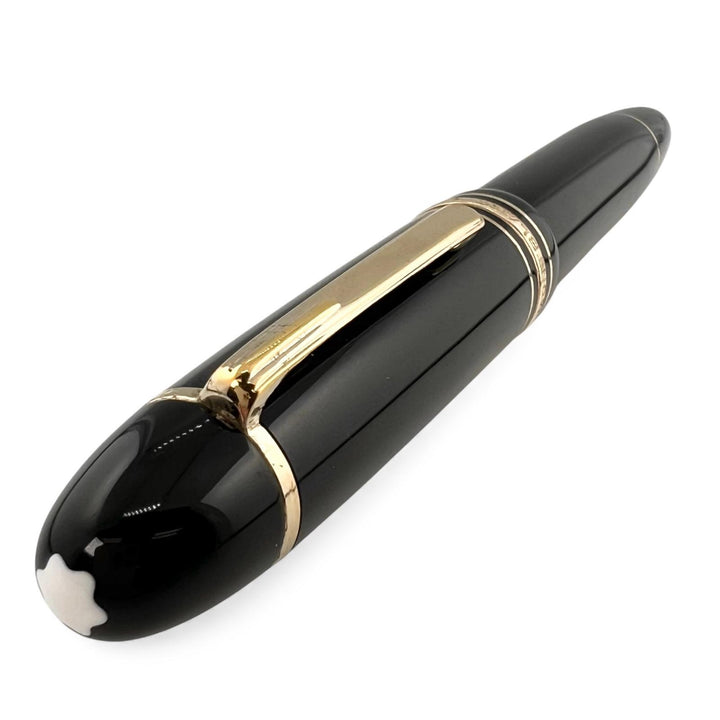 美品▲MONTBLANC モンブラン マイスターシュテュック 149 ペン先14C EFニブ ホワイトスター 万年筆 ブラック ゴールド ドイツ製 メンズ
