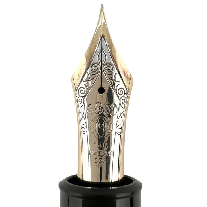 美品▲MONTBLANC モンブラン マイスターシュテュック 149 ペン先14C EFニブ ホワイトスター 万年筆 ブラック ゴールド ドイツ製 メンズ