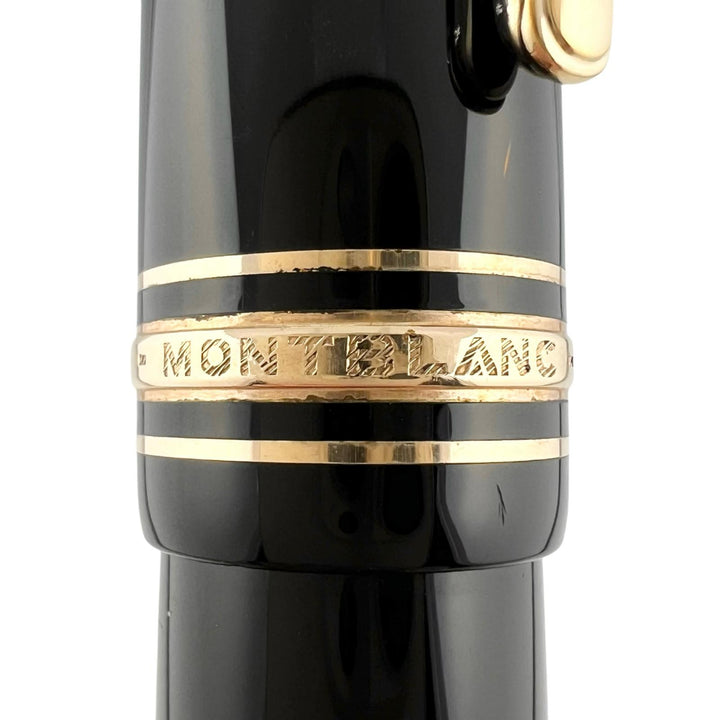 美品▲MONTBLANC モンブラン マイスターシュテュック 149 ペン先14C EFニブ ホワイトスター 万年筆 ブラック ゴールド ドイツ製 メンズ