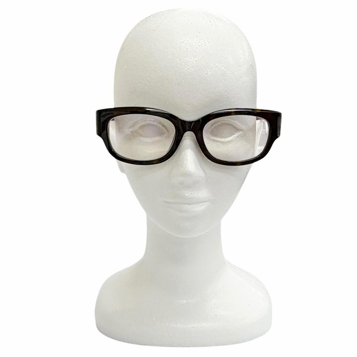 美品△GUCCI グッチ GG1667SK インターロッキングG スクエア メガネ 眼鏡 アイウェア ハバナ グリーン ボルドー 54□20 145 度入り 伊製