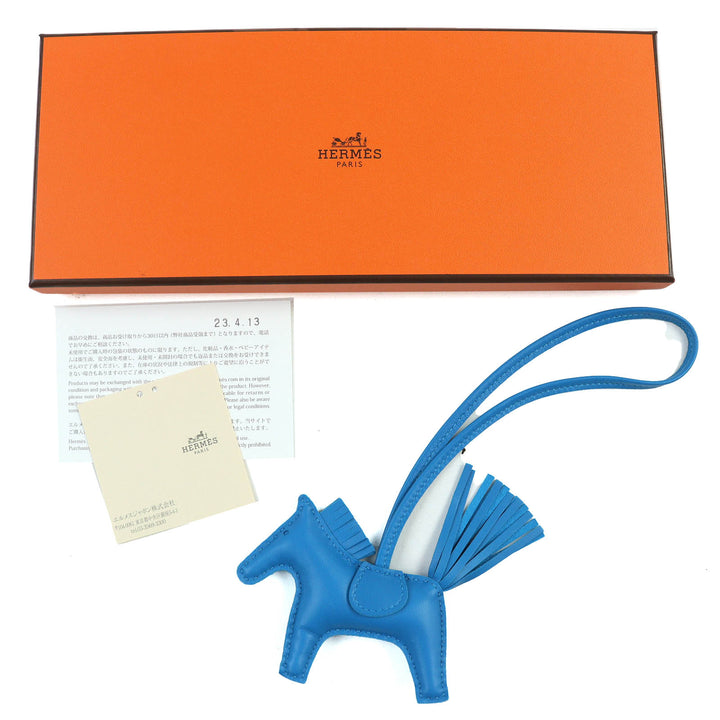 未使用品△HERMES エルメス ロデオチャームPM アニョーミロ ソーブルーザンジバル 馬 バッグチャーム U刻印 箱付 仏製 レディース