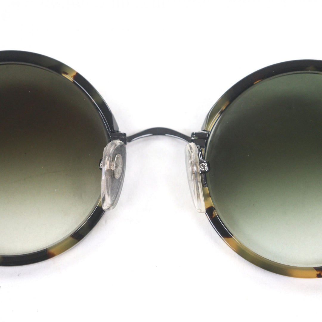美品□CHROME HEARTS クロムハーツ MOIST SV925 CHクロス ラウンドフレーム マーブル柄 サングラス ブラック系 52□24-131 日本製 メンズ