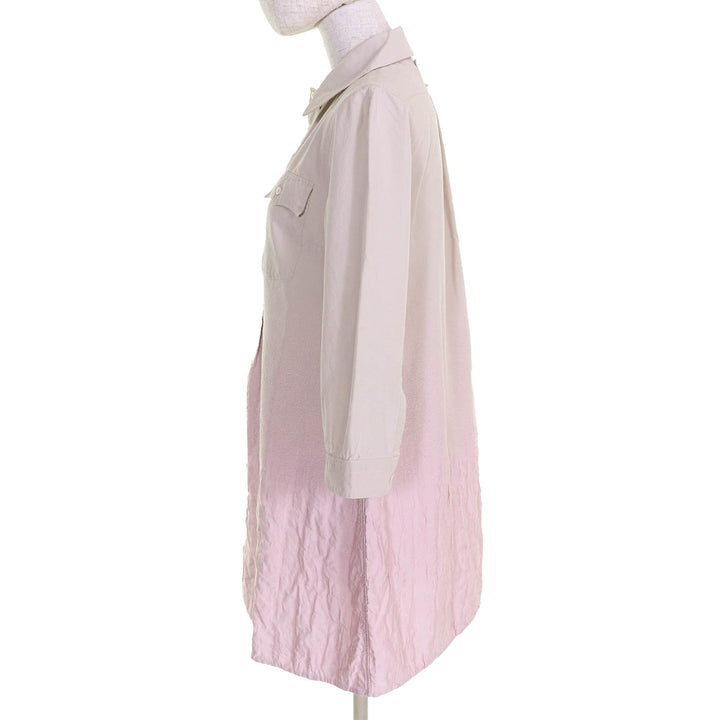 美品△PRADA プラダ 2024年製 P3N16 ピンク キルティング ミニドレス トライアングルパッチデザイン ワンピース40 正規品 定価440000円