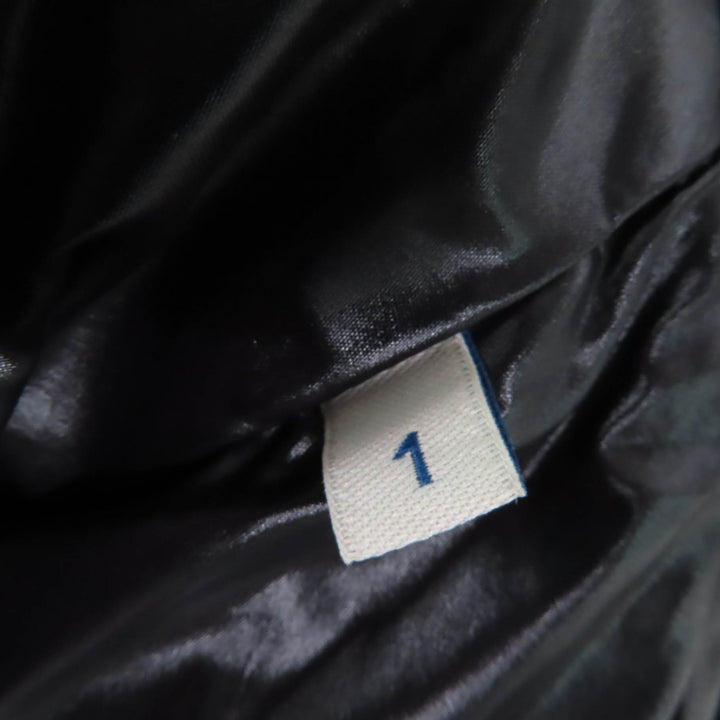 美品☆MONCLER モンクレール 21-22AW BALABIO ロゴワッペン・エコレットファー・フード付 ダウンベスト ブラック 1 正規品 レディース