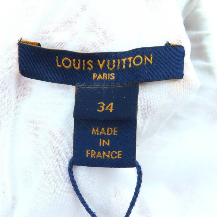 未使用品△LOUIS VUITTON ルイヴィトン 22AW モノグラム タウアリング ノースリーブ チュニック トップス ブラウン 34 フランス製 正規品
