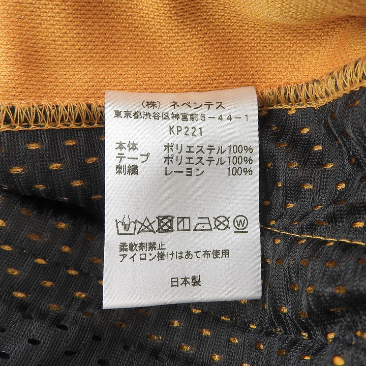 極美品▲Needles ニードルス KP221 ロゴエンブロイダリー サイドライン ナロートラック パンツ イエロー パープル S 正規品　メンズ