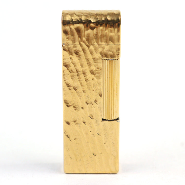 外装極美品○Dunhill ダンヒル ラッカー ドーム型 ローラー式 喫煙グッズ ガスライター ブラック ゴールド スイス製 着火不可