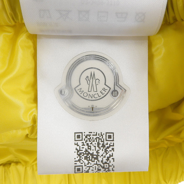 極美品▲MONCLER モンクレール 2022年製 I10932D00001 GONNA 巻きスカート パデッド ミニ ダウンスカート イエロー 38 正規品 レディース