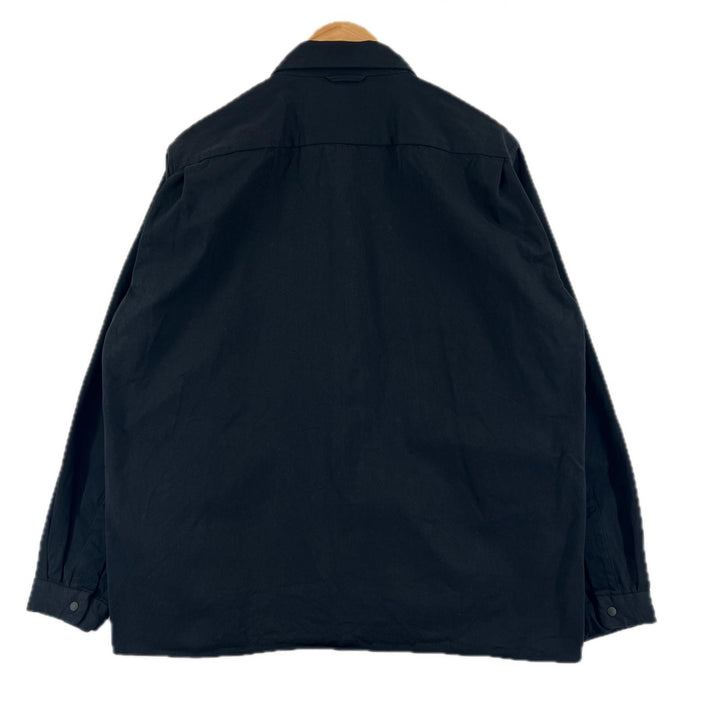 美品▲YAECA ヤエカ 14127 コットン100％ オーバーサイズシルエット コンフォートシャツ 長袖シャツ ブラック S 日本製 正規品 メンズ