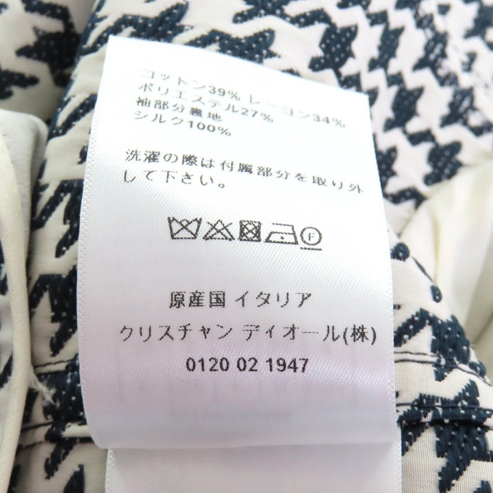 極美品★Christian Dior クリスチャンディオール 2022年製 211V07A3486 ロゴボタン付 千鳥格子 ダブルブレスト ジャケット 40 正規品