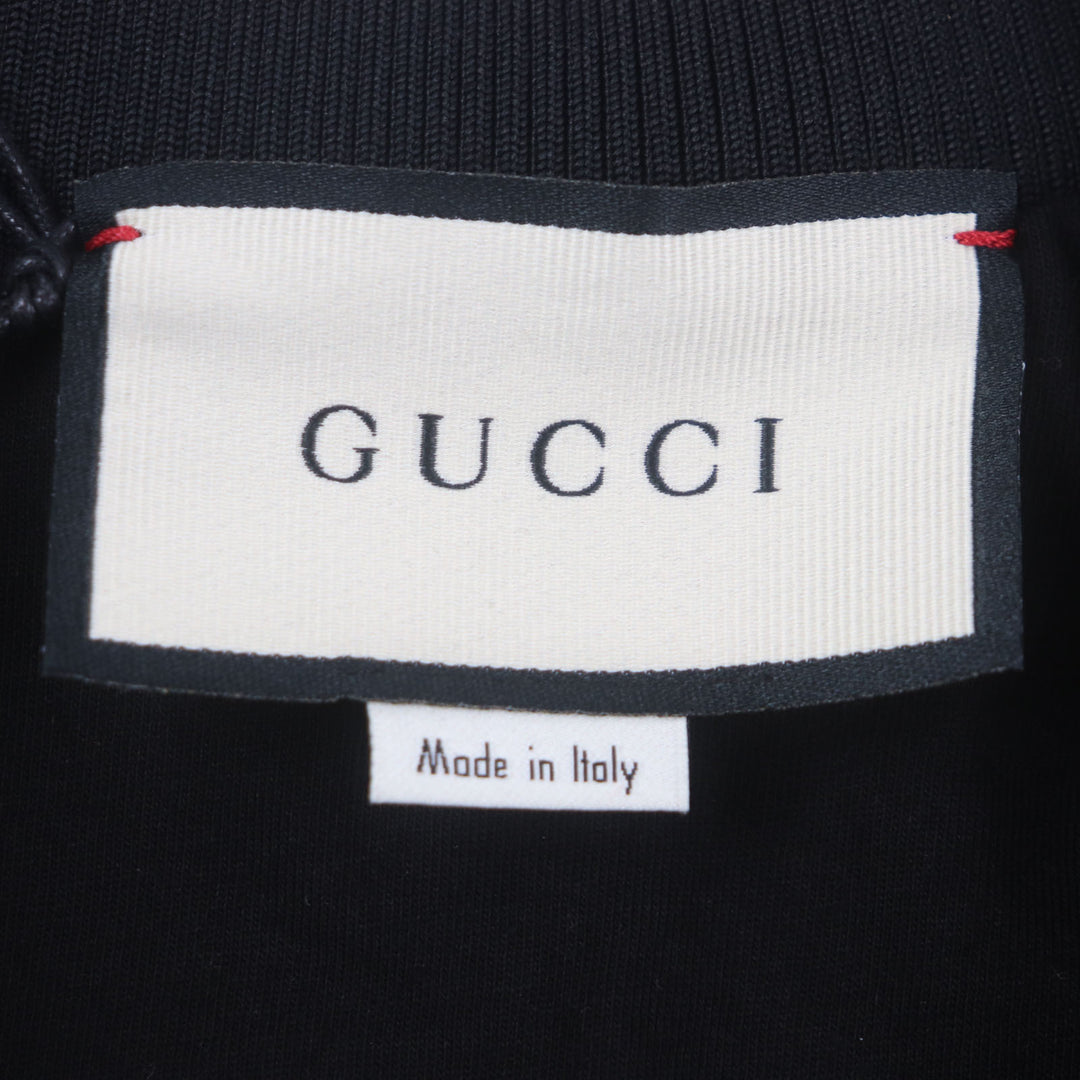 未使用品▼GUCCI グッチ 615731 シェリーライン ウェブライン ジップアップ トラックジャケット ブラック M イタリア製 正規品 メンズ