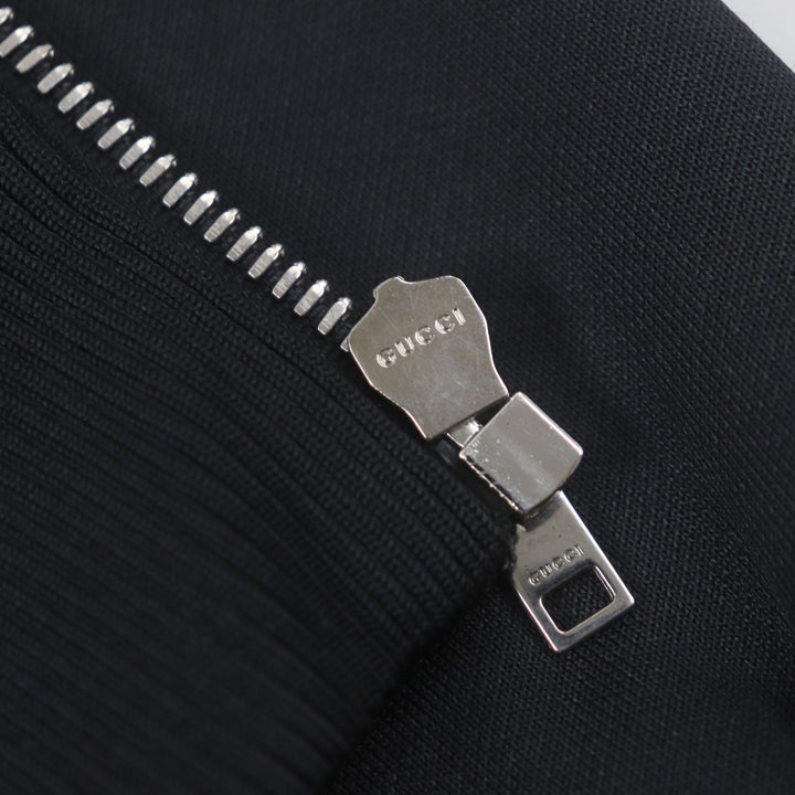 未使用品▼GUCCI グッチ 615731 シェリーライン ウェブライン ジップアップ トラックジャケット ブラック M イタリア製 正規品 メンズ