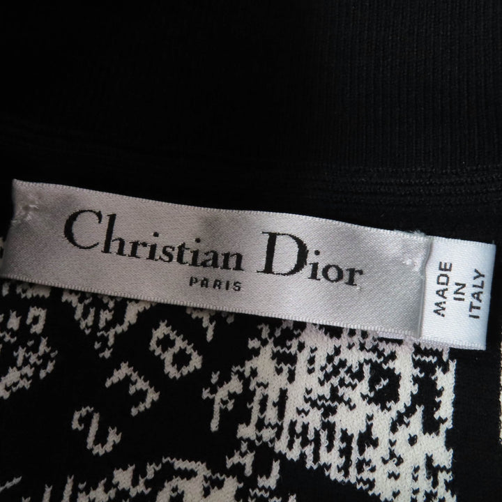 極美品☆Christian Dior クリスチャンディオール 23AW 324V50AM505 Plan de Paris クロップド ニット ボンバージャケット 40 正規品