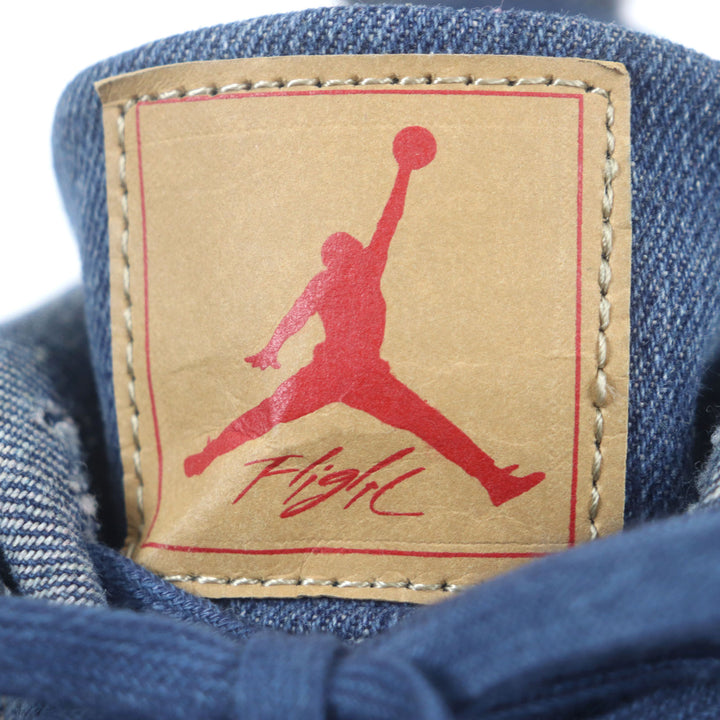 良品▼Nike Levis ナイキ リーバイス A02571-401 エアジョーダン4 レトロ デニム スニーカー インディゴ 8 (26cm) 箱付き メンズ