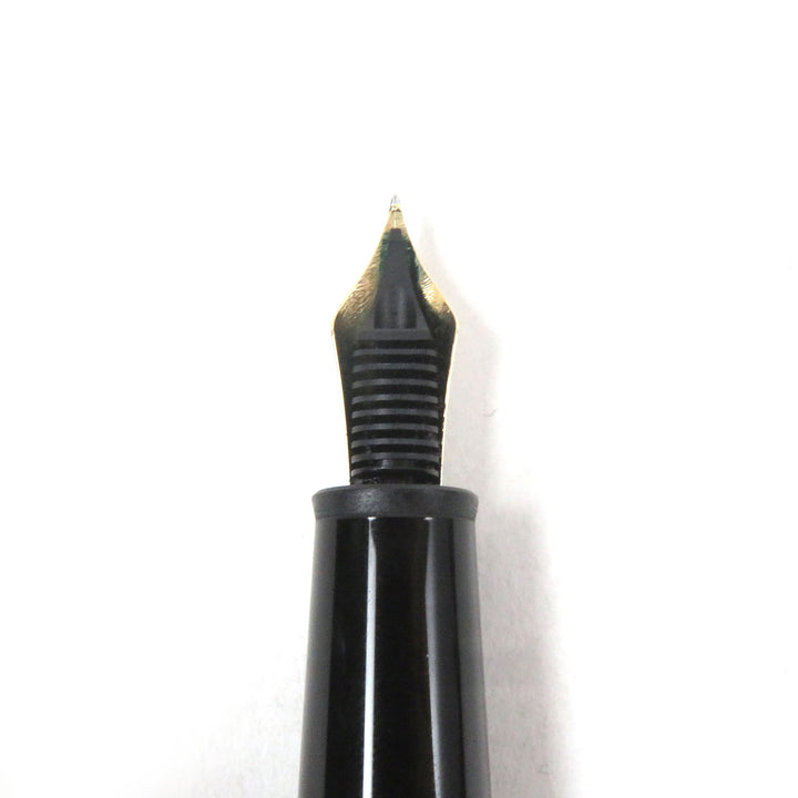 極美品□MONTBLANC モンブラン マイスターシュテュック 145 Pix クラシック ショパン 14K Fニブ 万年筆 ブラック ゴールド ドイツ製