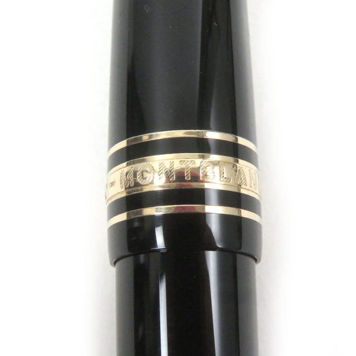 極美品□MONTBLANC モンブラン マイスターシュテュック 145 Pix クラシック ショパン 14K Fニブ 万年筆 ブラック ゴールド ドイツ製