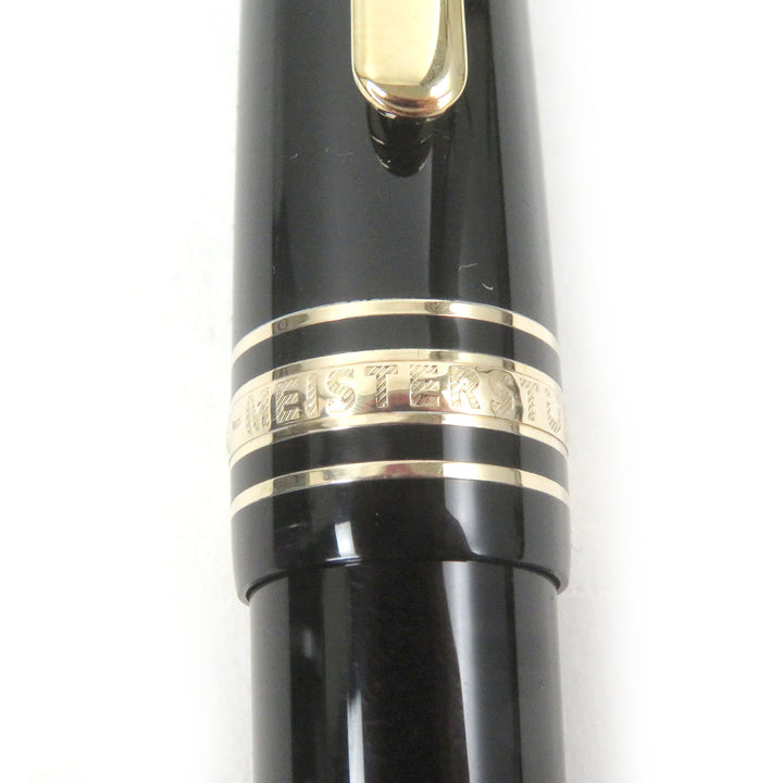 極美品□MONTBLANC モンブラン マイスターシュテュック 145 Pix クラシック ショパン 14K Fニブ 万年筆 ブラック ゴールド ドイツ製