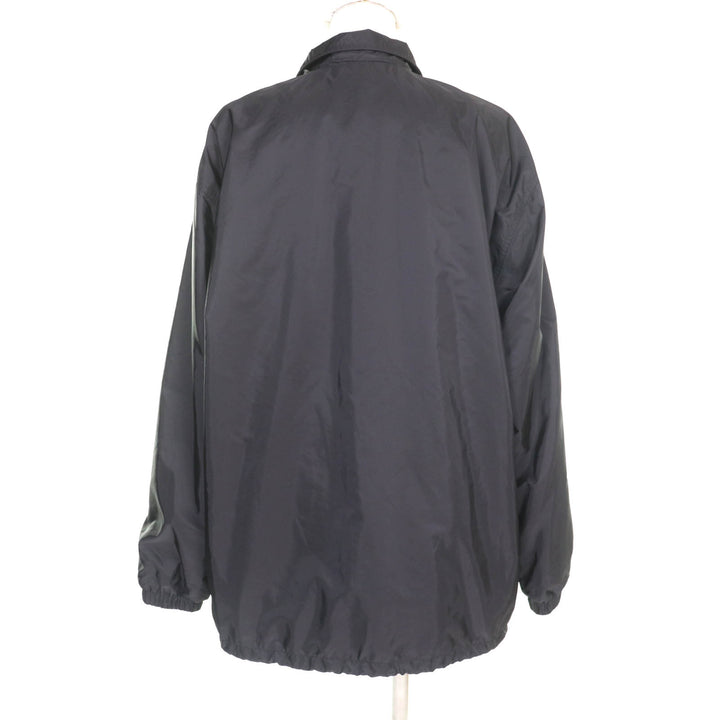 極美品★PRADA プラダ 2021年製 29Z021 Re Nylon ロゴ入り コーチジャケット ナイロンジャケット ブラック 40 イタリア製 正規品