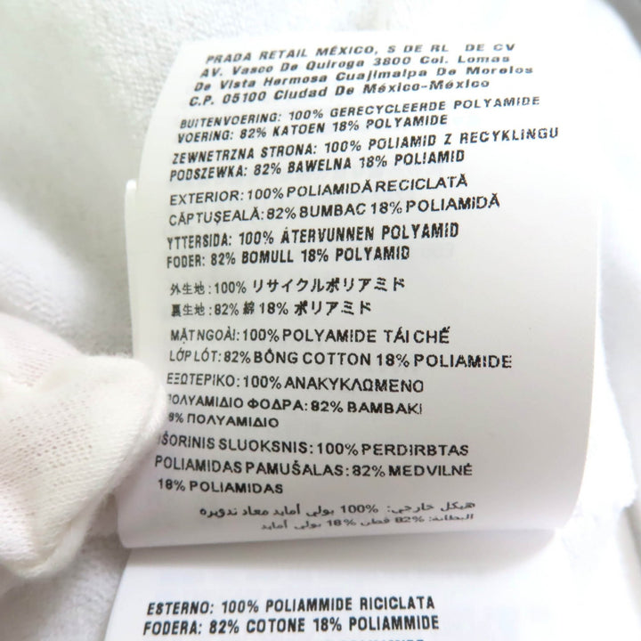 極美品★PRADA プラダ 2021年製 29Z021 Re Nylon ロゴ入り コーチジャケット ナイロンジャケット ブラック 40 イタリア製 正規品