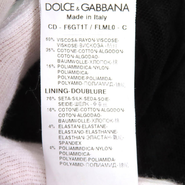 極美品△DOLCE&amp;GABBANA ドルチェ＆ガッバーナ 黒タグ カットワークレース ノースリーブ ワンピース ブラック 36 伊製 正規品 レディース
