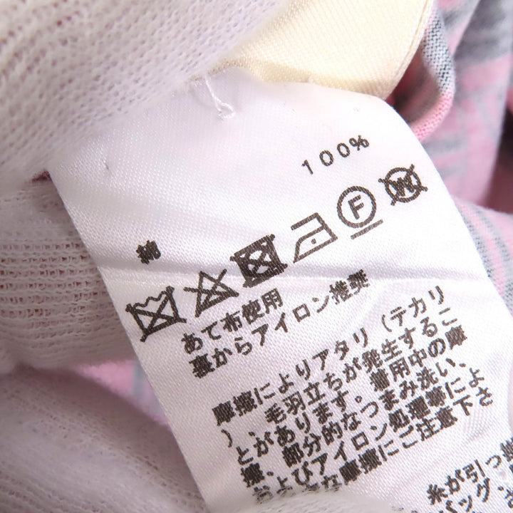 極美△HERMES エルメス 21AW コットン100％ BRIDES de GALA ブリッド ドゥ ガラ 式典用馬勒 クルーネック 半袖Ｔシャツ ピンク 40 正規品