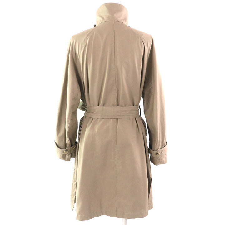 美品△Max Mara The Cube マックスマーラ ザキューブ コットン ベルト付き スプリングコート シングルコート ベージュ 34 正規品