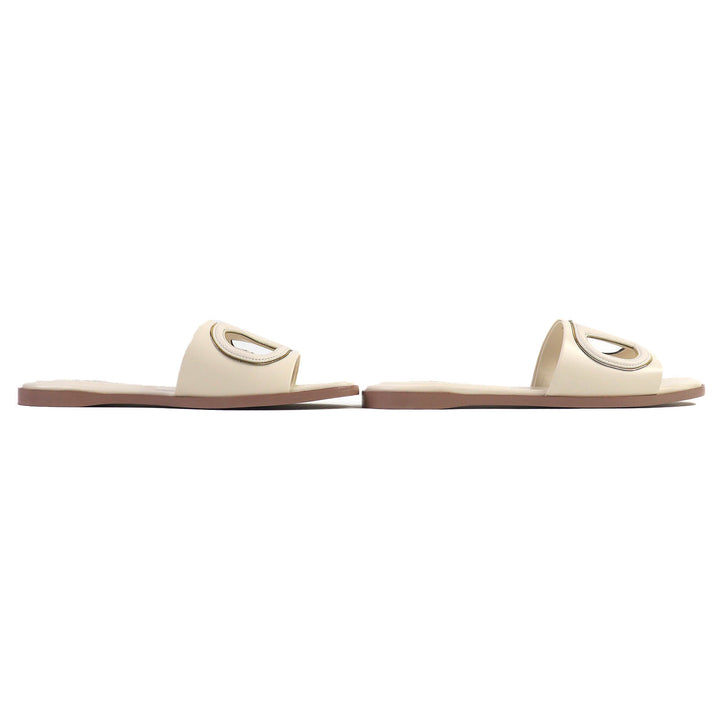 未使用品△Valentino Garavani ヴァレンティノガラヴァーニ 4W2S0IB0 Vロゴ カットアウト レザー スライドサンダル 35 伊製 定価121000円