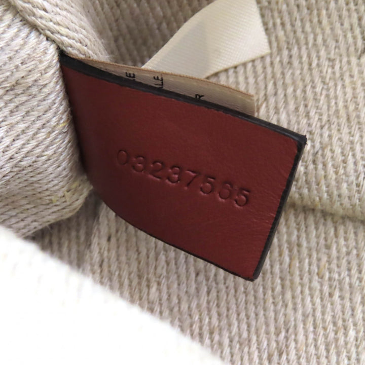 極美品△Chloe クロエ CHC23AS432L0627S WOODY レザー使い ロゴ ウエストポーチ クロスボディバッグ ショルダーバッグ ベージュ 伊製