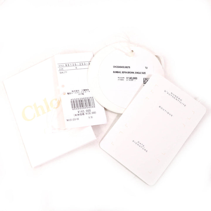 極美品△Chloe クロエ CHC23AS432L0627S WOODY レザー使い ロゴ ウエストポーチ クロスボディバッグ ショルダーバッグ ベージュ 伊製