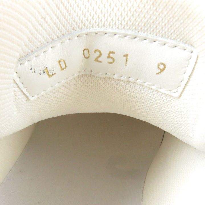未使用品□LOUIS VUITTON ルイヴィトン 2021年製 LV トレイナーライン レザー メタリック ローカットスニーカー シルバー 9 イタリア製