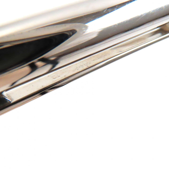 美品▼Cartier カルティエ マスト ドゥ カルティエ ロゴ刻印入り ツイスト式 ボールペン シルバー フランス製 メンズ 筆記確認済み