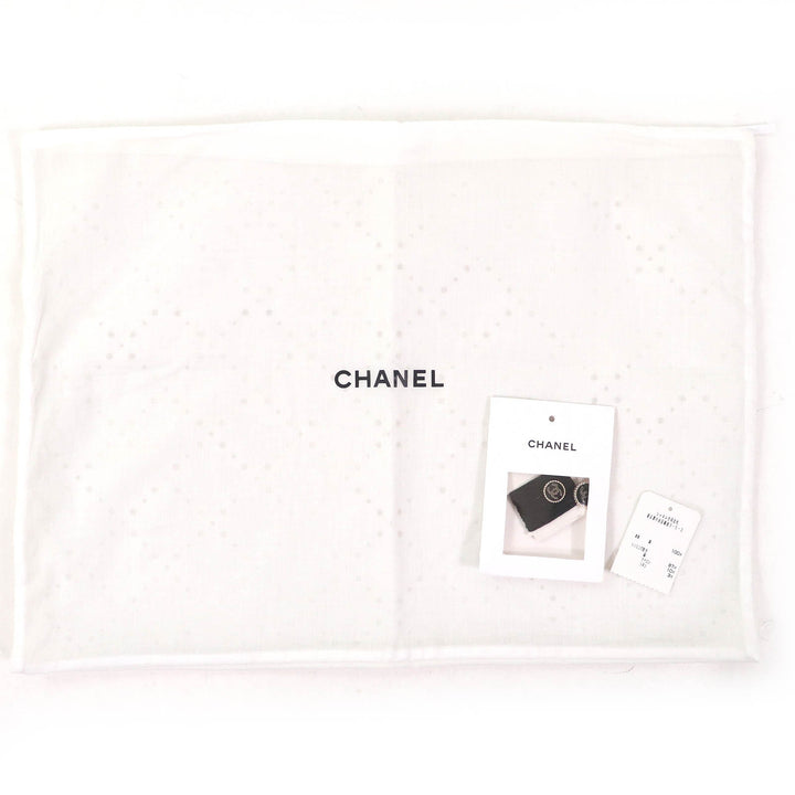 極美品△CHANEL シャネル 21P P70500 コットン100％ ココマークボタン クロップド ニット　カーディガン ブラック 36 正規品 レディース