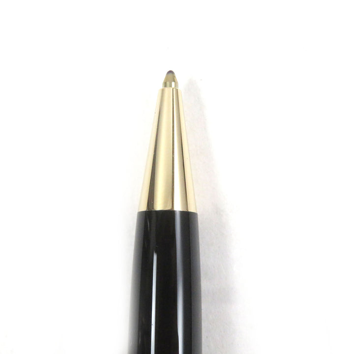 極美品□MONTBLANC モンブラン マイスターシュテュック クラシック ホワイトスター ツイスト式 ボールペン ブラック ゴールド ドイツ製